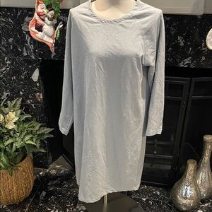Blair Light Gray Long Sleeve Dress